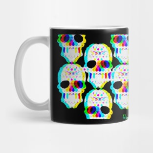 Skulls Convene at the Cinema by Blackout Design Mug